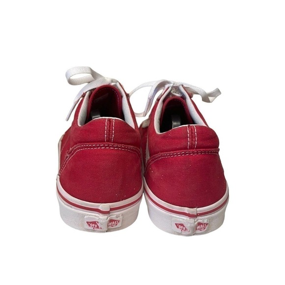 Vans Red Old Skool Skater Sneakers Men’s 9.5 Women’s 11 Skateboard main image 6